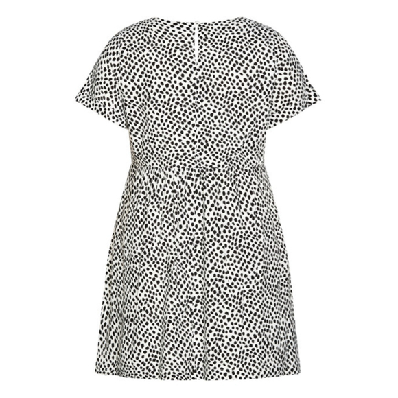 Women's City Chic Billie Spot Dress Size 20 White Black - Picture 2 of 9